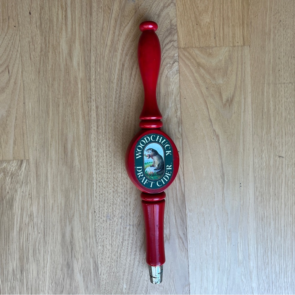 Woodchuck Draft Cider Red Tap Handle